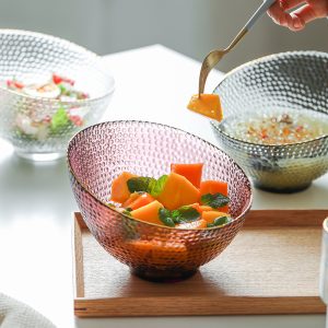 Slanted dessert bowls